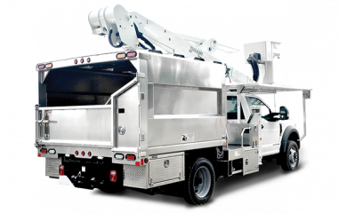 Dur-a-lift aluminum urban forestry bucket truck