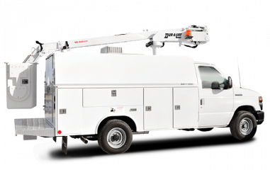 Dur-a-lift bucket truck van dvs